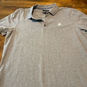 Classic Banana Republic Gray Polo Elephant Embroidered Logo